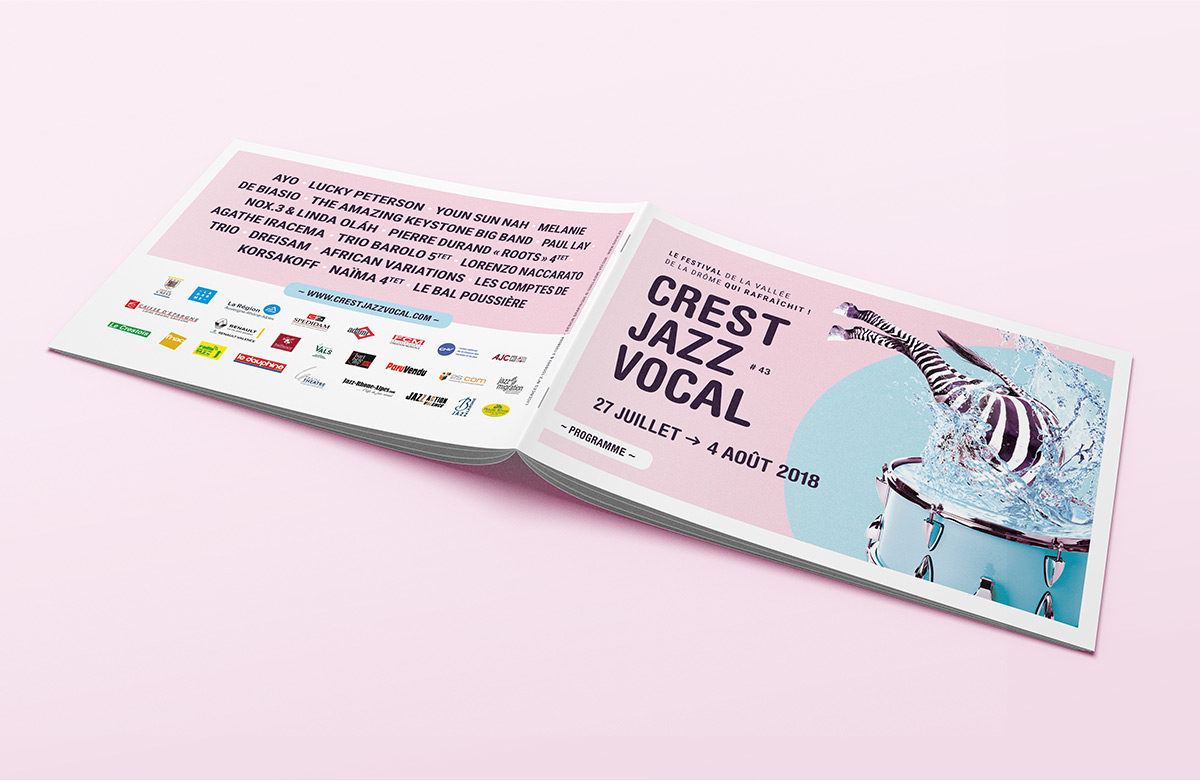 Brochure programme festival Crest Jazz Vocal 2018.