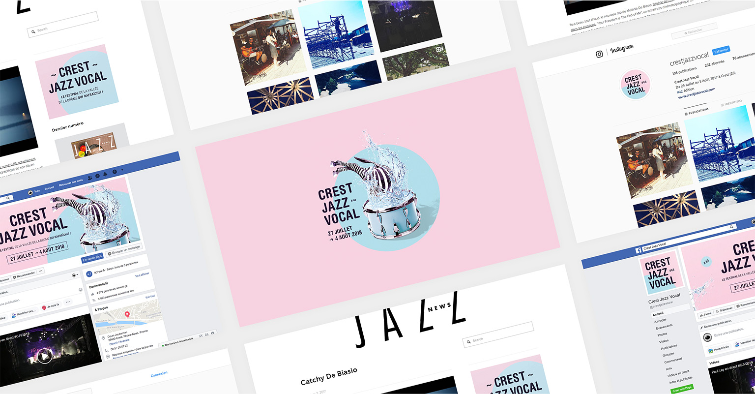Supports digitaux festival Crest Jazz Vocal 2018.