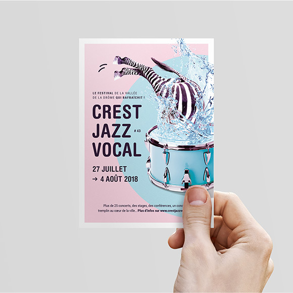 Flyer festival Crest Jazz Vocal 2018.