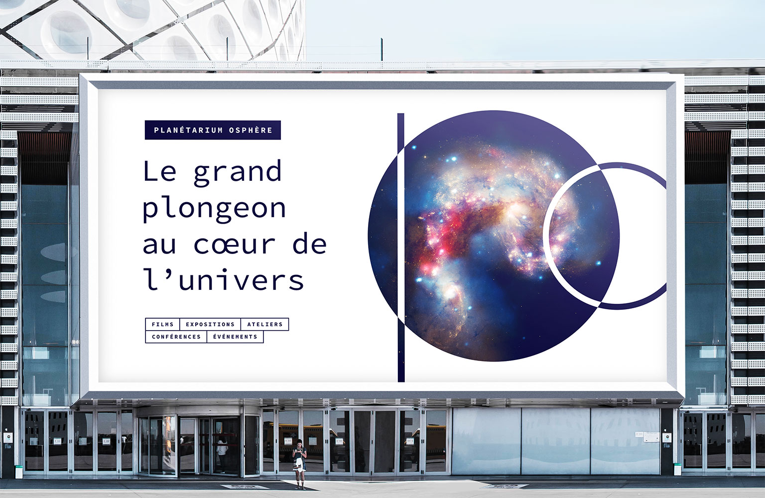Affiche grand format planétarium.