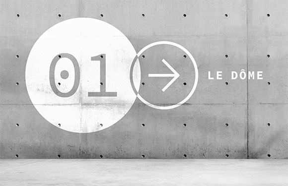 Signalétique intérieure planétarium.
