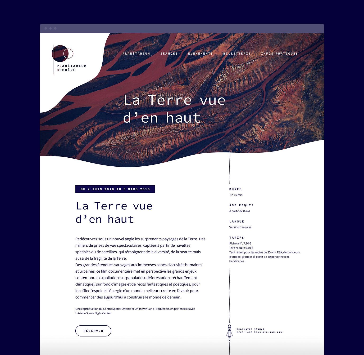 Site internet planétarium.