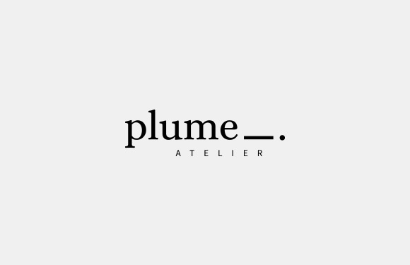 Logo identité visuelle Plume Atelier.
